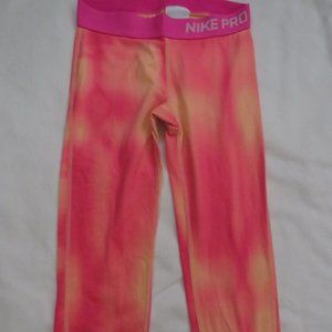 Girls Nike Pro Capri Leggings